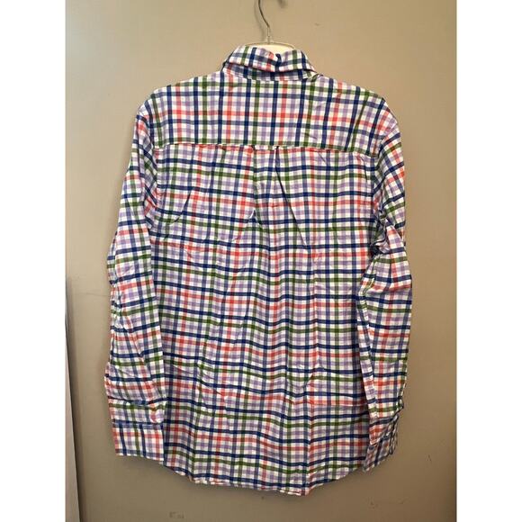 Saddlebred Mens Button Down Vintage Oxford Dress ShirtbSize Medium Plaid - Picture 3 of 5